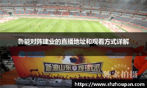 鲁能对阵建业的直播地址和观看方式详解